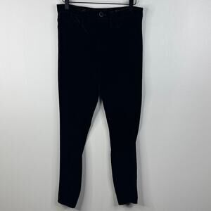 Blank NYC The Great Jones Black Velvet Leggings High Rise Skinny Size 29 Luxery